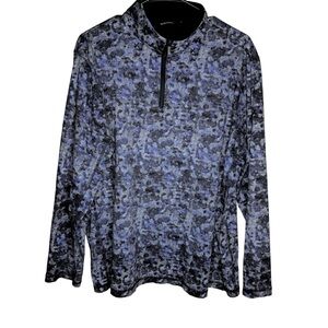 Bugatchi Blue and Black Abstract Shirt